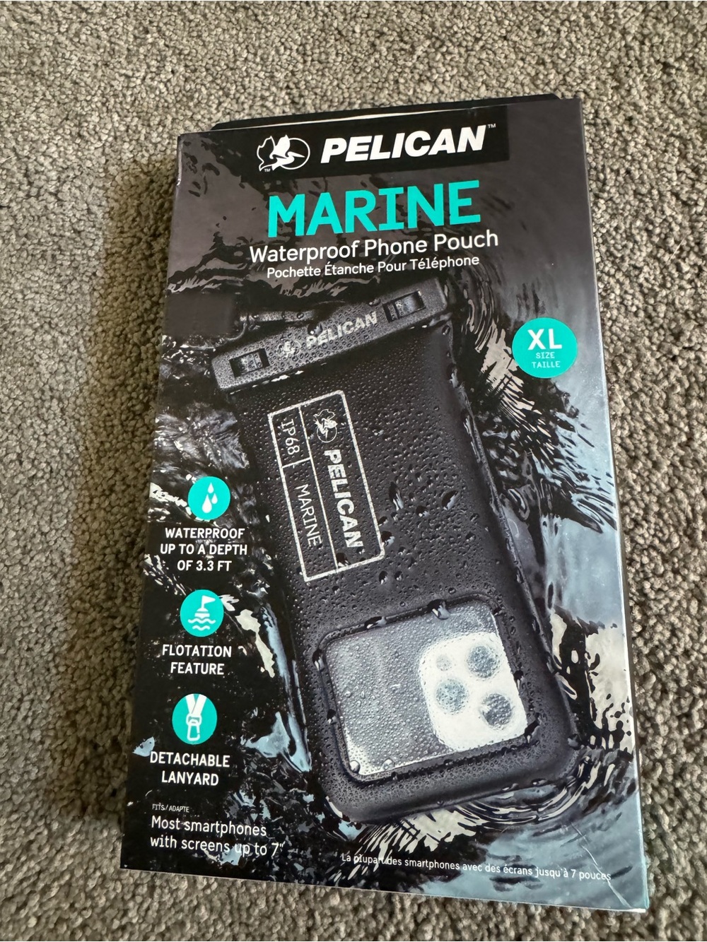 Pelican Marine XL Waterproof Phone Pouch - Black